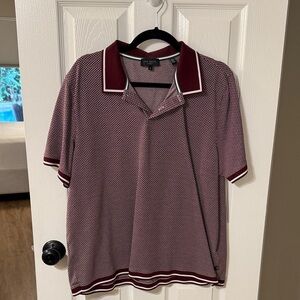 Ted Baker Men's Burgundy Polo Shirt
